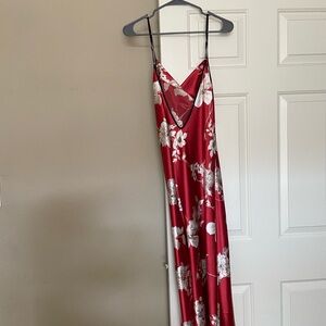 Papaya Red Spaghetti Strap Maxi Sundress never worn